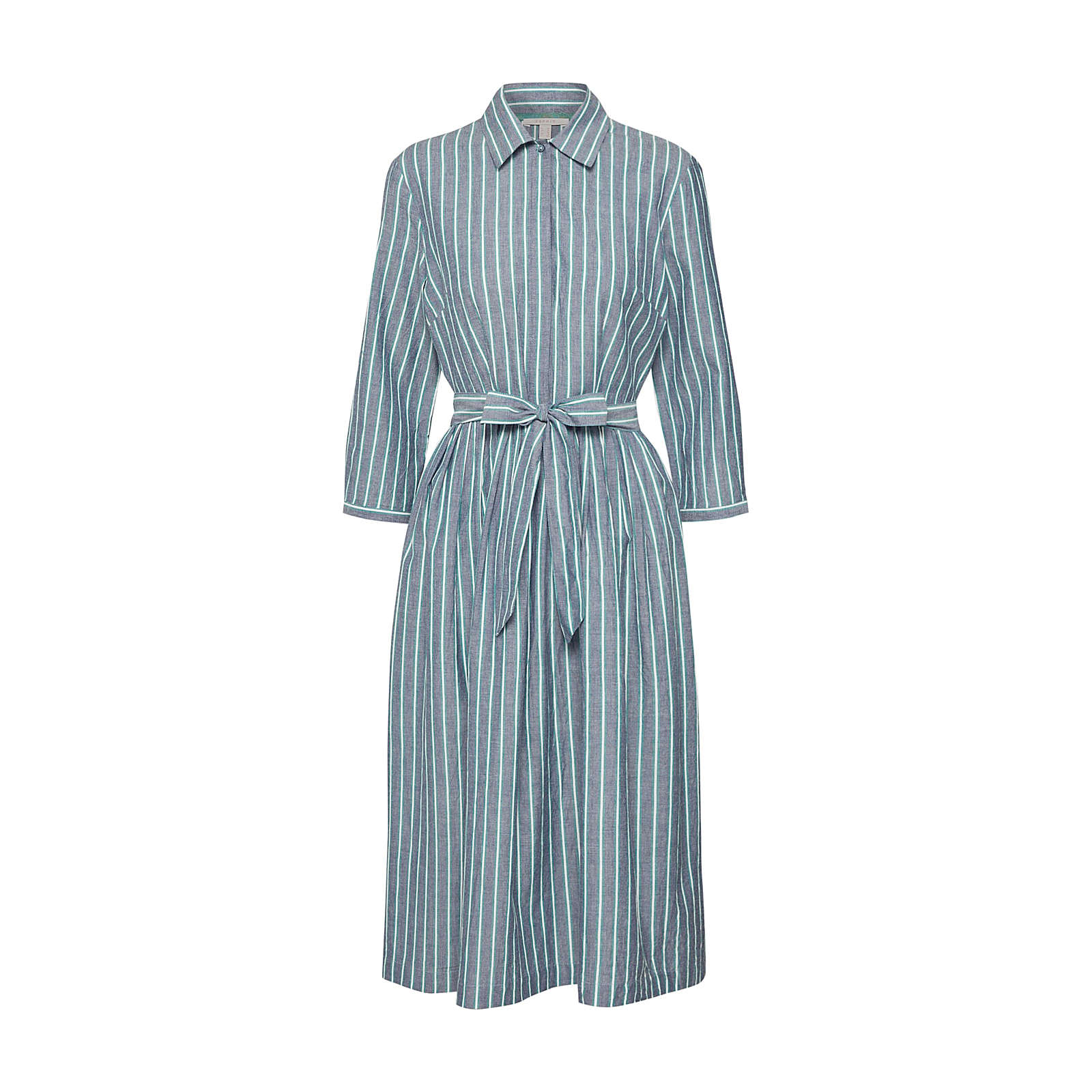 ESPRIT Blusenkleid Blusenkleider grau Damen Gr. 42 ESPRIT Blusenkleid Blusenkleider grau Damen Gr. 42