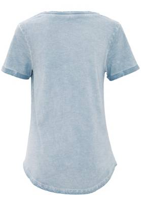 Oil-Washed T-Shirt mit 3D-Gummiprint, helle Waschung T-Shirts 2