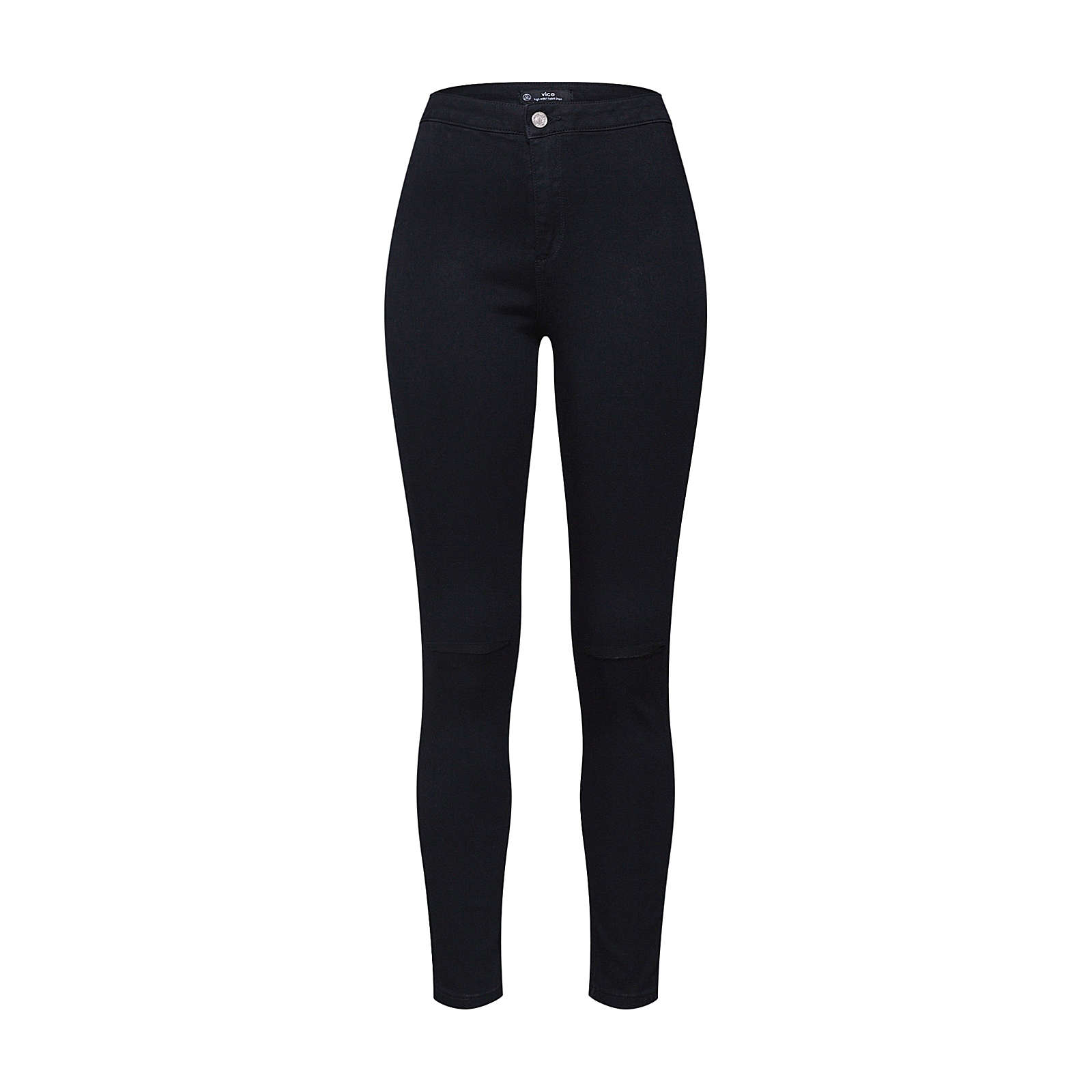 Missguided Jeggings VICE HIGHWAISTED SLASH KNEE SKINNY JEANS Jeggings black denim Damen Gr. 38 Missguided Jeggings VICE HIGHWAISTED SLASH KNEE SKINNY JEANS Jeggings black denim Damen Gr. 38