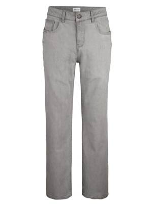 Jeans Knopf,Reißverschluss uni Straight Fit Baumwolle,Kunstfaser Jeanshosen