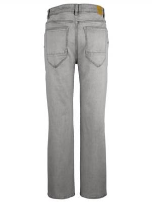 Jeans Knopf,Reißverschluss uni Straight Fit Baumwolle,Kunstfaser Jeanshosen 2