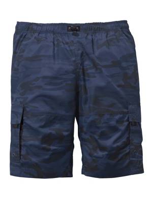 Schlupfbermuda camouflage Druck Tunnelzug camouflage Regular Fit Kunstfaser,Baumwolle Stoffhosen