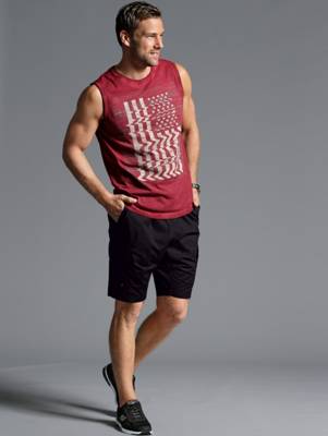 Schlupfbermuda Tunnelzug uni Regular Fit Kunstfaser,Baumwolle Cargohosen