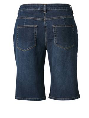 Bermuda Knopf,Verdeckte Knopfleiste uni Slim Fit Baumwolle Stoffhosen 2