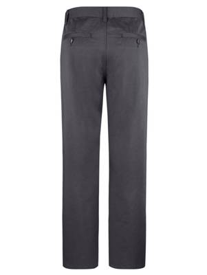 Swing-Pocket Hose Waschung Reißverschluss,Knopf uni Regular Fit Baumwolle Stoffhosen 2