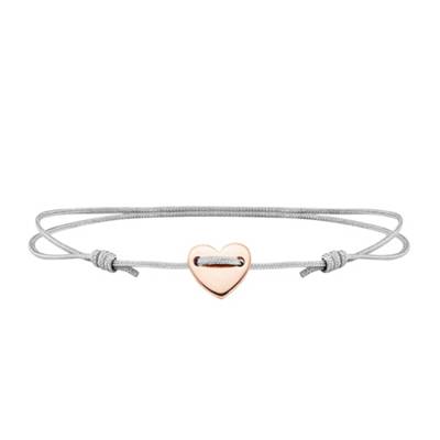 Armband 925/- Sterling Silber rotvergoldet Herz