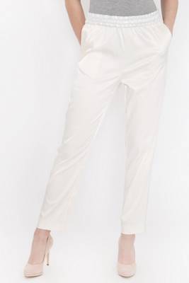 Legere Satinhose mit Gummibund Stoffhosen 2