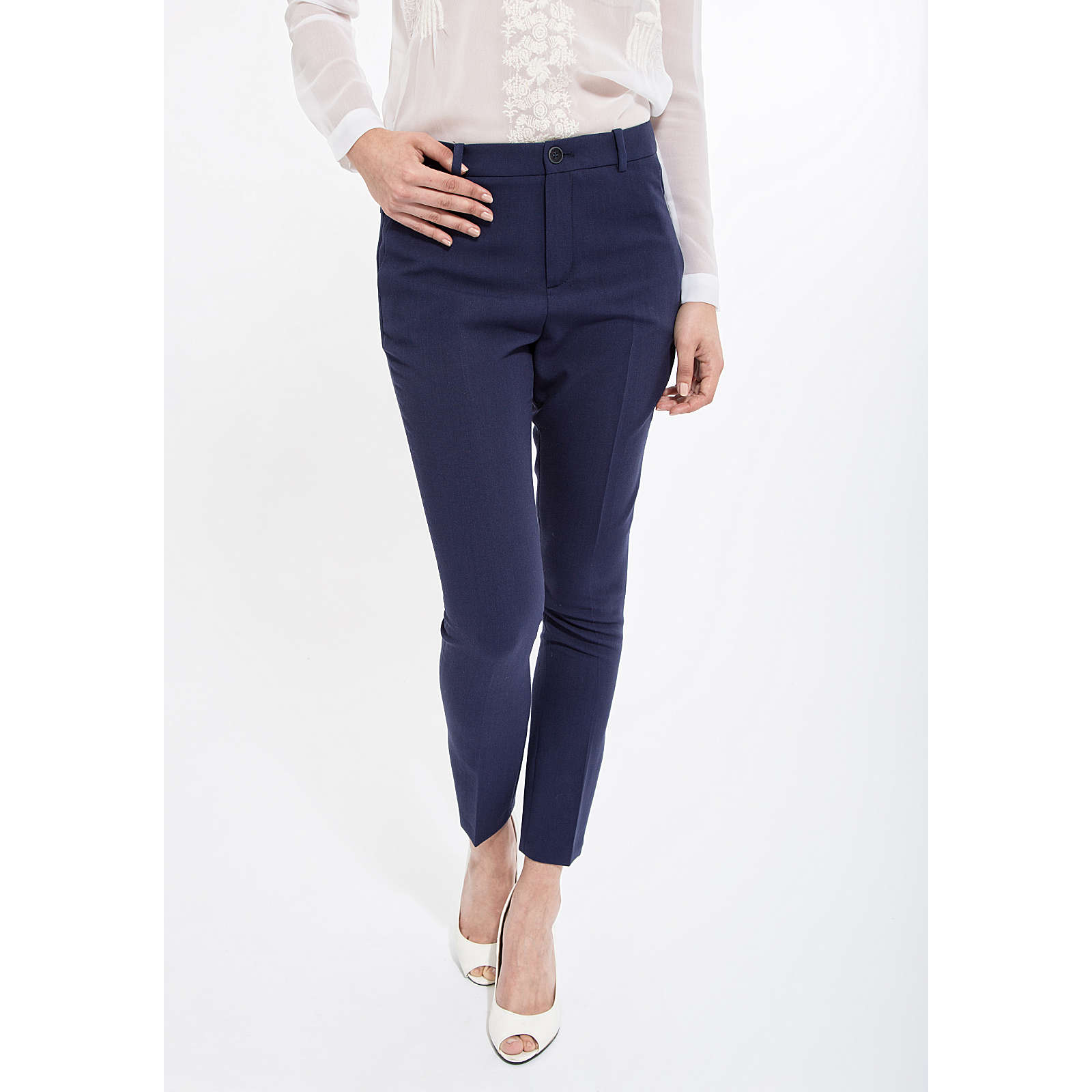 Mexx Bügelfaltenhose mit Taschen Stoffhosen blau Damen Gr. 32 Mexx Bügelfaltenhose mit Taschen Stoffhosen blau Damen Gr. 32