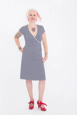 Sailor Dress mit süßer Schleife am Rücken Mermaid Jerseykleider