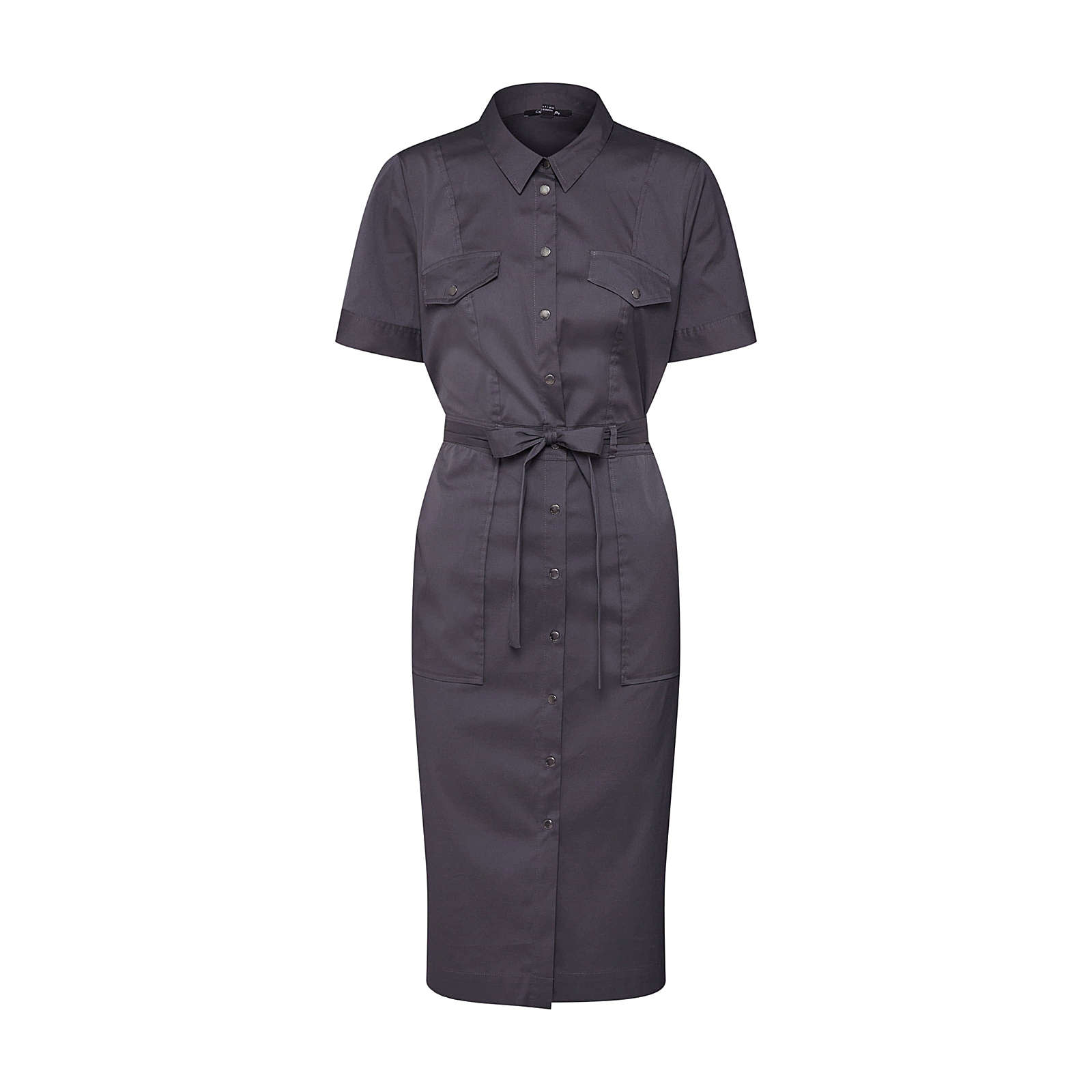 COMMA Blusenkleid Blusenkleider graphit Damen Gr. 42 COMMA Blusenkleid Blusenkleider graphit Damen Gr. 42