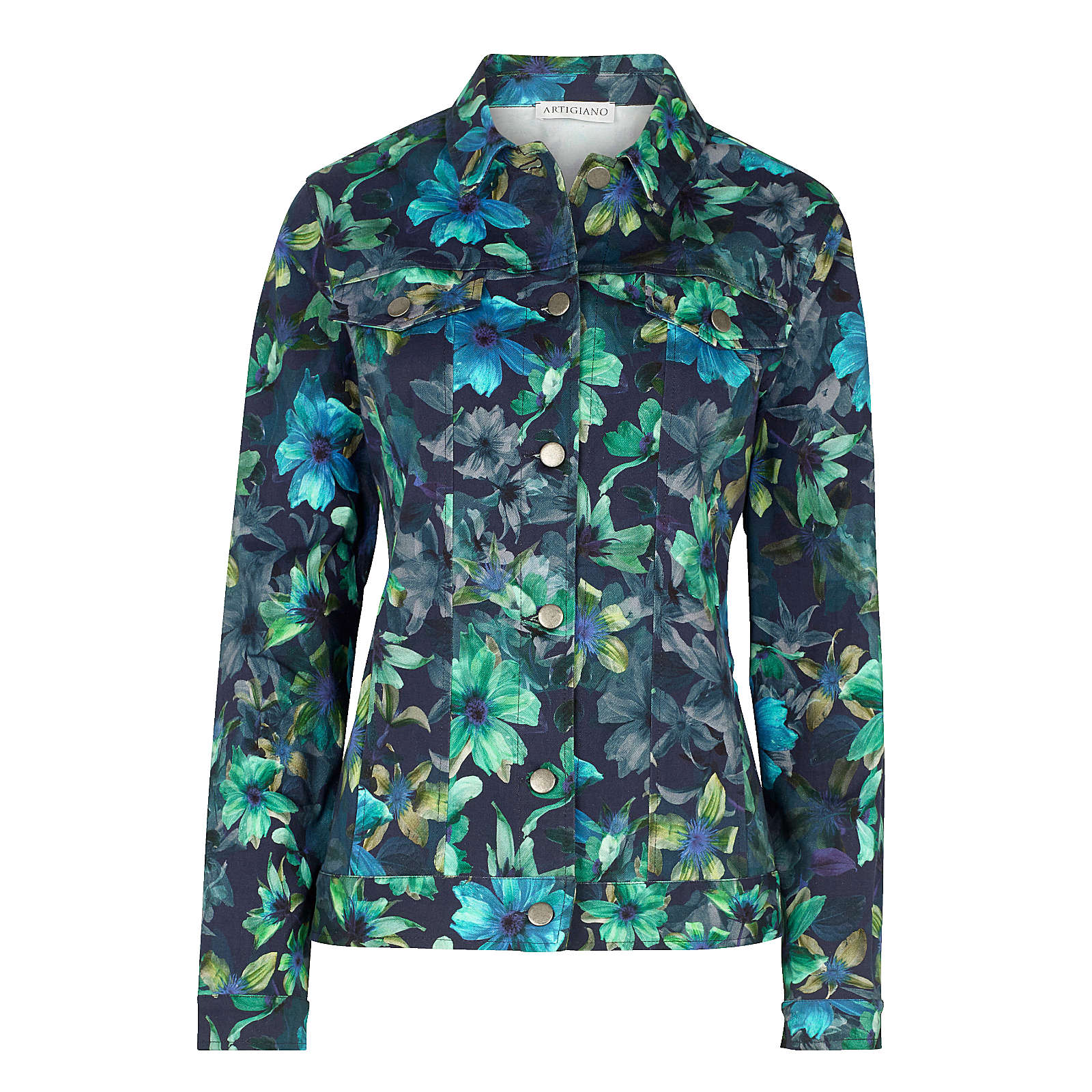 ARTIGIANO Jeansjacke mehrfarbig Damen Gr. 36 ARTIGIANO Jeansjacke mehrfarbig Damen Gr. 36