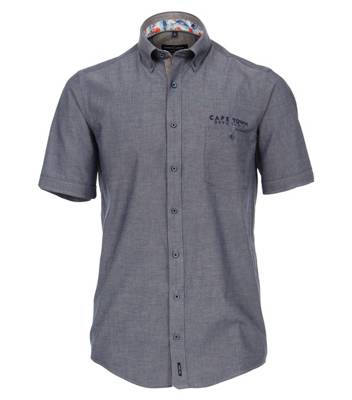 CASAMODA Hemd Halbarm uni Kurzarmhemden