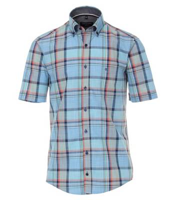 CASAMODA Hemd Halbarm kariert Kurzarmhemden