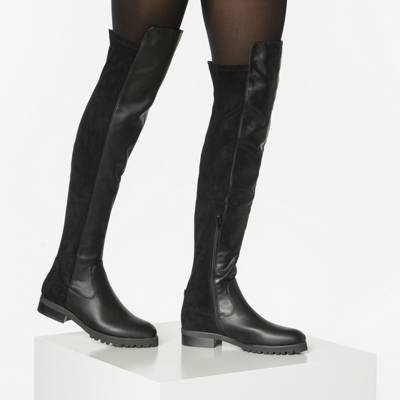 Buffalo Francesca Overknee Stiefel Schwarz