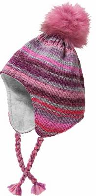 Bommelmütze zum Binden für Mädchen