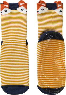 Kinder Haussocken Vollsohle Softstep, Fuchs 2