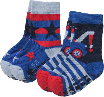 Doppelpack ABS-Socken für Jungen, Abschleppwagen