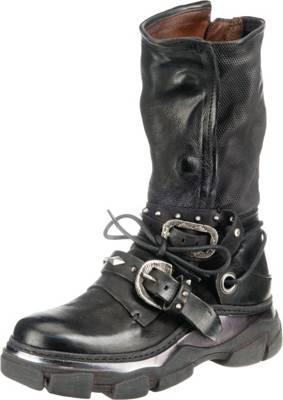 A S 98 Biker Boots Schwarz Mirapodo