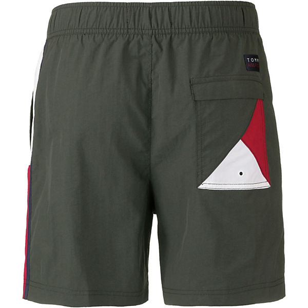Badeshorts Flag Tommy Hilfiger Solid Oliv CxBorde