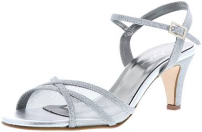 Vista Vista Damen Sandaletten Glitzeroptik silber Klassische Sandaletten