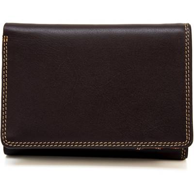 Tri Fold Wallet Geldbörse Leder 8 cm Portemonnaies