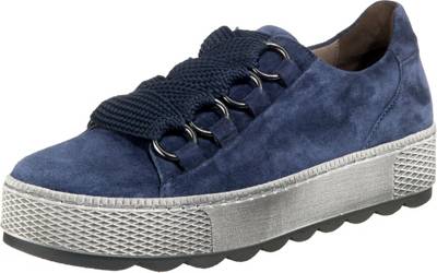 Gabor Sneakers günstig kaufen | mirapodo GABOR COMFORT SNEAKER Leder Gr. 7 12 (Gr.41) blau metallic
