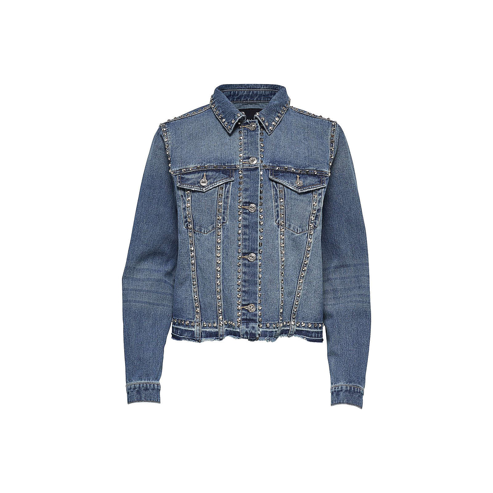 Only Jeansjacke Nieten Jeansjacken blau Damen Gr. 40 Only Jeansjacke Nieten Jeansjacken blau Damen Gr. 40