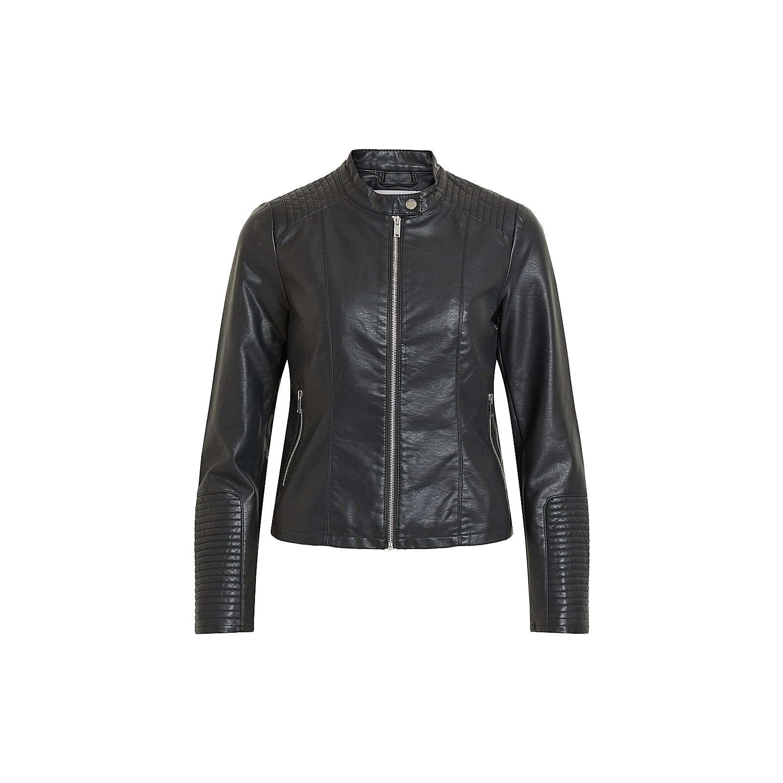 Vila Kunstlederjacke Kurze Lederjacken schwarz Damen Gr. 44 Vila Kunstlederjacke Kurze Lederjacken schwarz Damen Gr. 44
