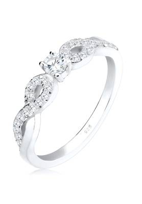Elli Ring Infinity Zirkonia 925 Sterling Silber Ringe