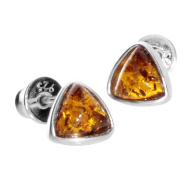 OSTSEE-SCHMUCK Ohrstecker Classic 6x6x6 Mm Ohrstecker Classic 6x6x6 mm Silber 925/000 Bernstein Ohrringe
