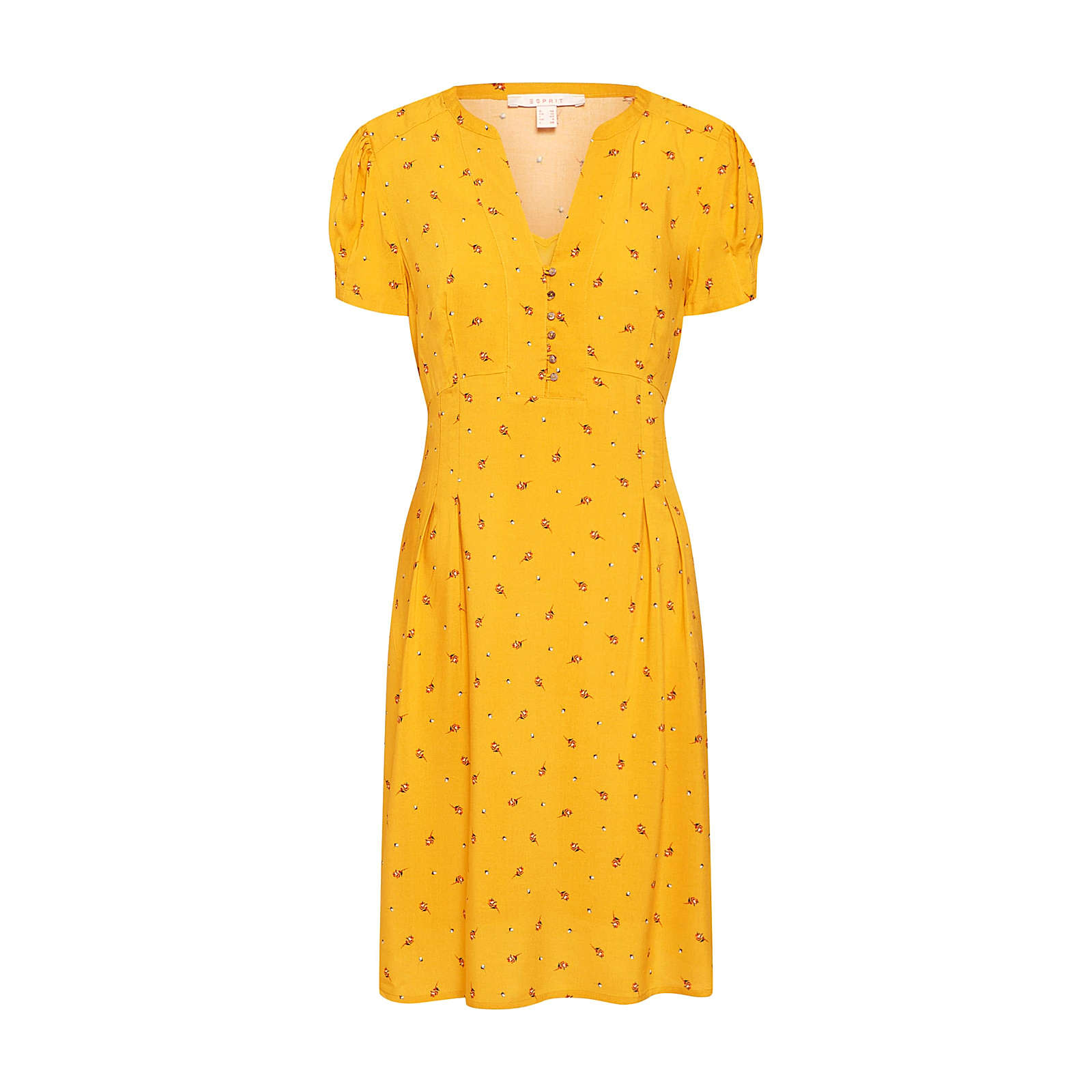 ESPRIT Sommerkleid Sommerkleider gold Damen Gr. 42 ESPRIT Sommerkleid Sommerkleider gold Damen Gr. 42