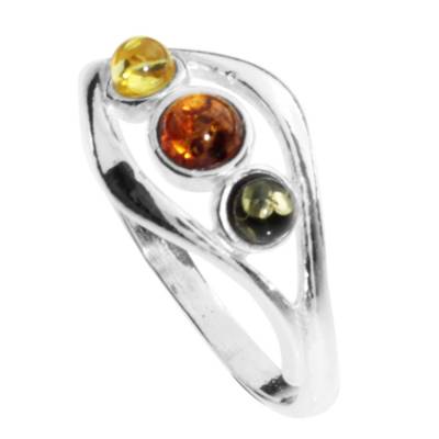 OSTSEE-SCHMUCK Ring Herdis Ring Herdis Silber 925/000 Bernstein Ringe