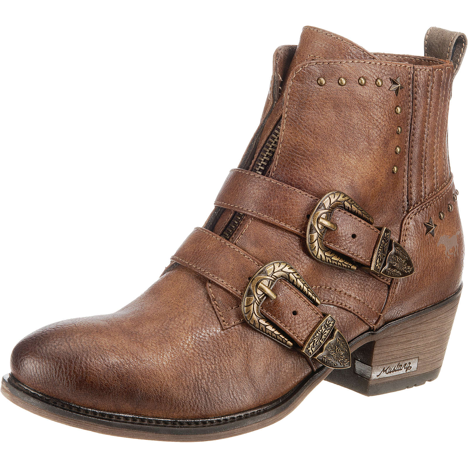 MUSTANG Biker Boots cognac Damen Gr. 37 MUSTANG Biker Boots cognac Damen Gr. 37