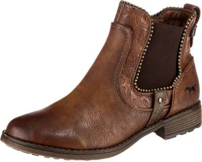 Mustang Stiefeletten & Mustang Boots günstig online kaufen Mustang Stiefel cognac Herren Schuhe Synthetik Herbst Winter