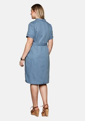 sheego Jeanskleid mit aufwendiger Stickerei am V-Ausschnitt Jeanskleider 2