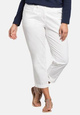 sheego 7/8-Hose mit fixiertem Umschlag am Bein Stoffhosen