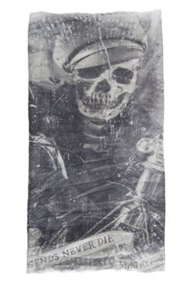 King Kerosin KING KEROSIN Multifunktions Tunnel  aus widerstandsfähigem Mikrofaser Material Legends never die Schals