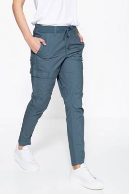 Mexx MEXX Cargohose aus BW Popeline mit Strickbund und Tunnelzug Stoffhosen 2