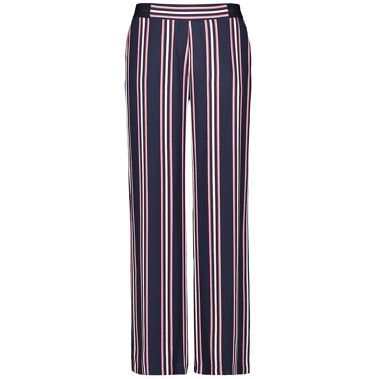 Gerry Weber Hose Freizeit verkürzt Weite Hose mit Streifen blau Damen Gr. 46 Gerry Weber Hose Freizeit verkürzt Weite Hose mit Streifen blau Damen Gr. 46