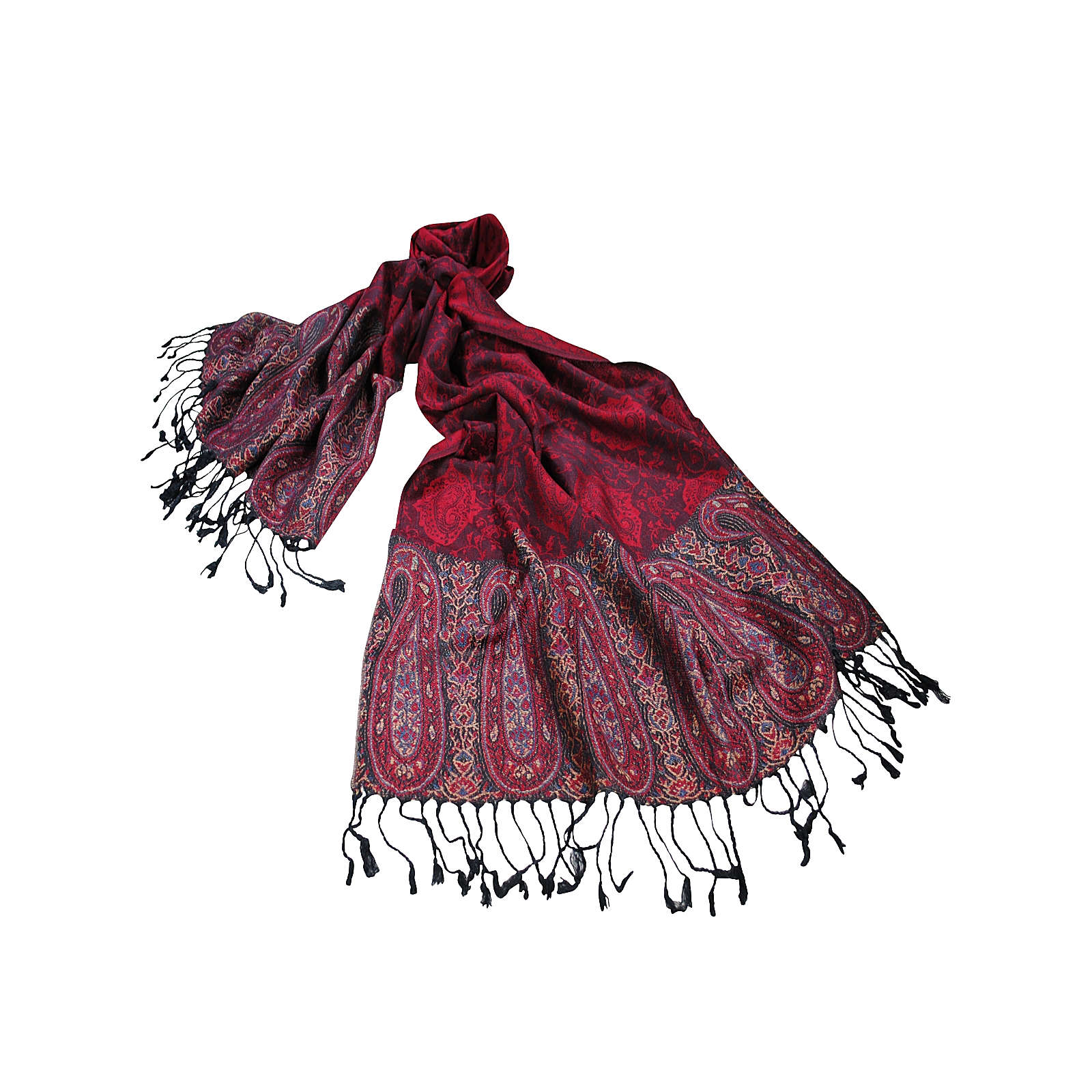 Simone Erto Schal Paisley A1708 Schals rot Damen Simone Erto Schal Paisley A1708 Schals rot Damen