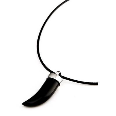 Gipfelzauber Kette Trachtenschmuck Onyx Zahn Halsketten
