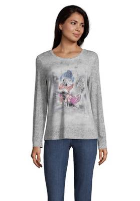Betty Barclay Rundhals-Shirt mit Aufdruck Langarmshirts