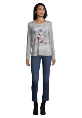 Betty Barclay Rundhals-Shirt mit Aufdruck Langarmshirts 2