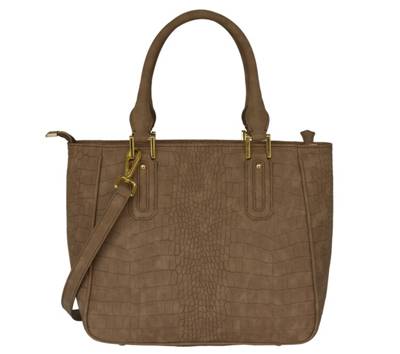 Silvio Tossi Lederhand- und Schultertasche mit Kroko-Prägung Handtaschen 2