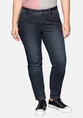 sheego Jeans KIRA mit Kontrastnähten Jeanshosen