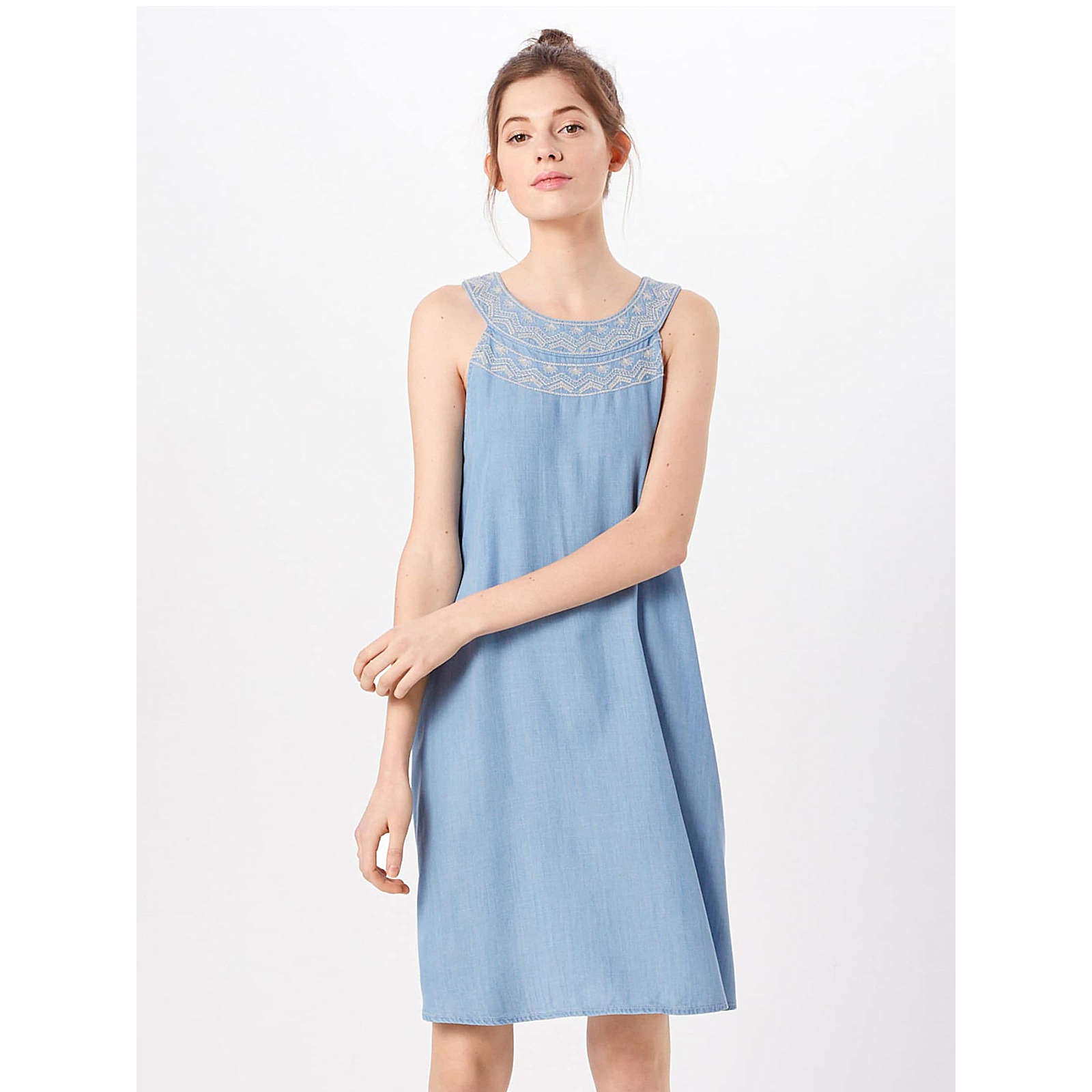 EDC BY ESPRIT Kleid Jeanskleider hellblau Damen Gr. 42 EDC BY ESPRIT Kleid Jeanskleider hellblau Damen Gr. 42