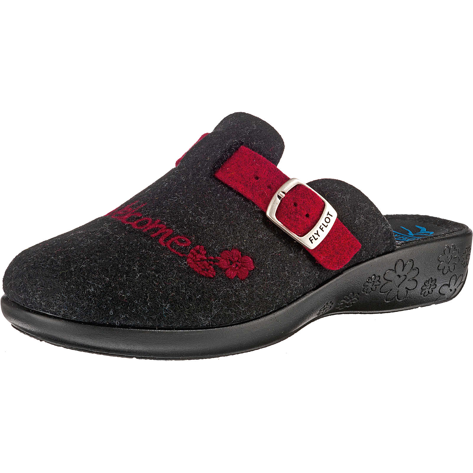 FLY FLOT Pantoffeln dunkelgrau Damen Gr. 42 FLY FLOT Pantoffeln dunkelgrau Damen Gr. 42