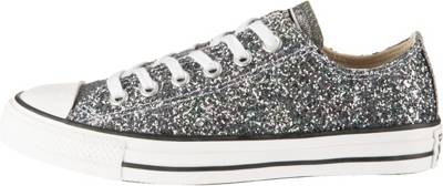 CONVERSE, Chuck Taylor All Star Glitter Sneakers Low, silber CONVERSE, Chuck Taylor All Star Glitter Sneakers Low, silber