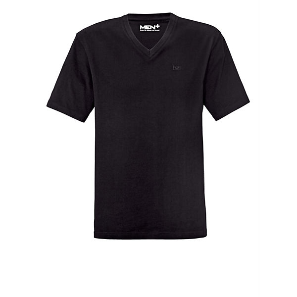 Bekleidung Shirts & Tops Men Plus V-Shirt aus reiner Baumwolle grau