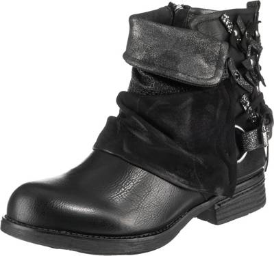 Laufsteg Munchen Biker Boots Schwarz Mirapodo